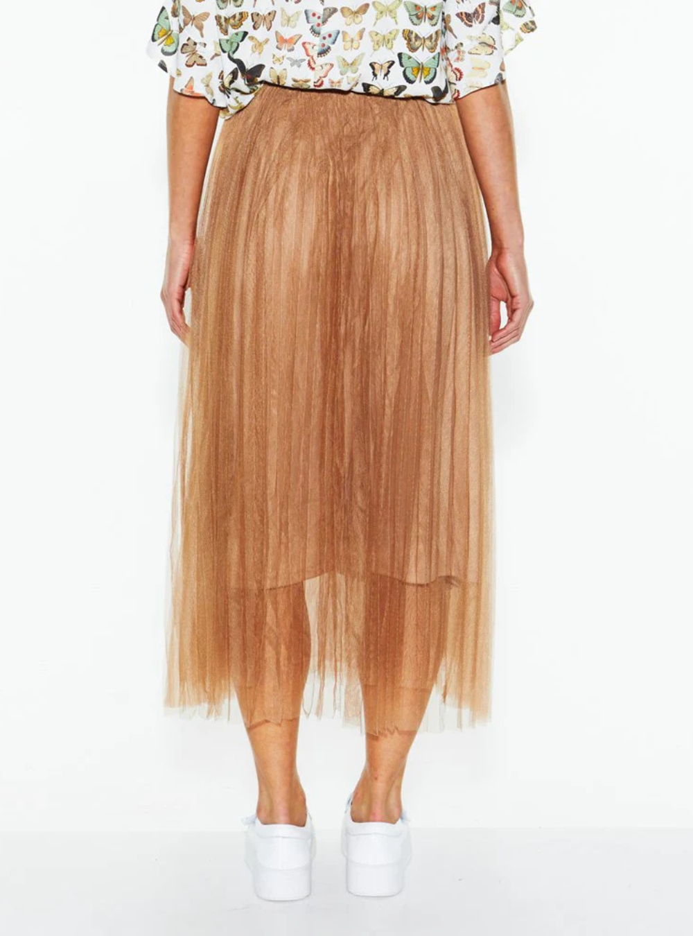 Sway Mesh Skirt - Tan