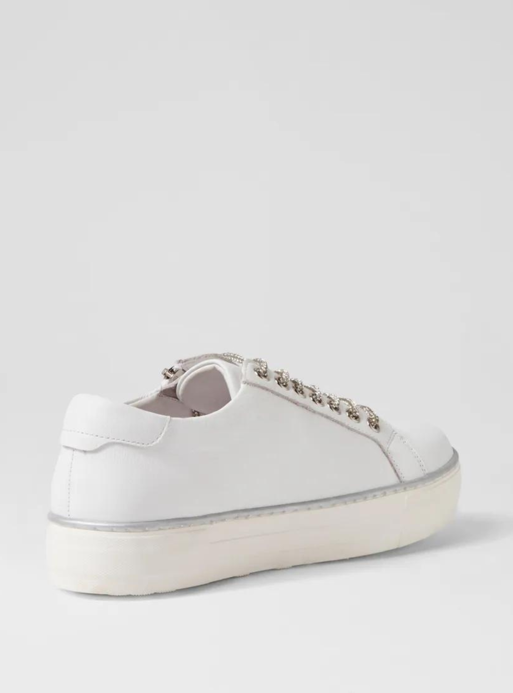Fedora - White Leather Sneakers