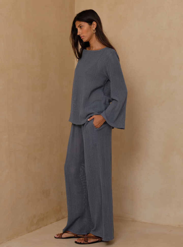 Fenton Mesh Pants - Storm Blue
