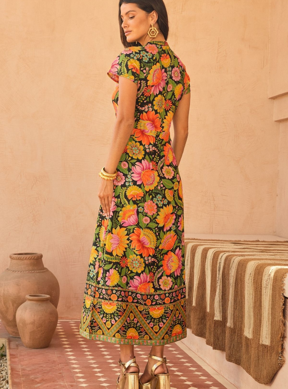 Willa Midi Dress - Fiesta