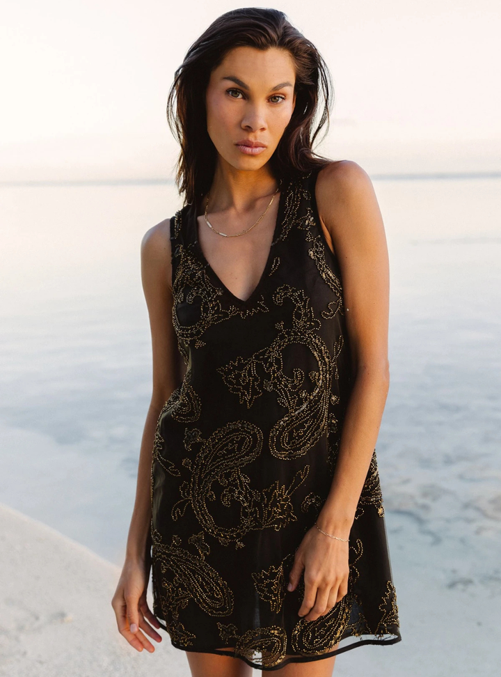 Fiona Mini Dress - Smoky Quartz