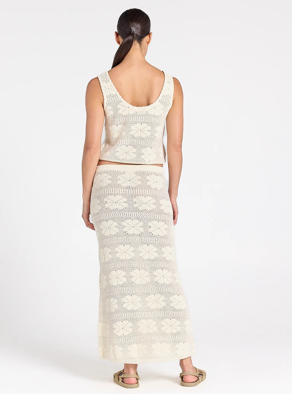 Fleur Knit Amore Skirt - Vanilla