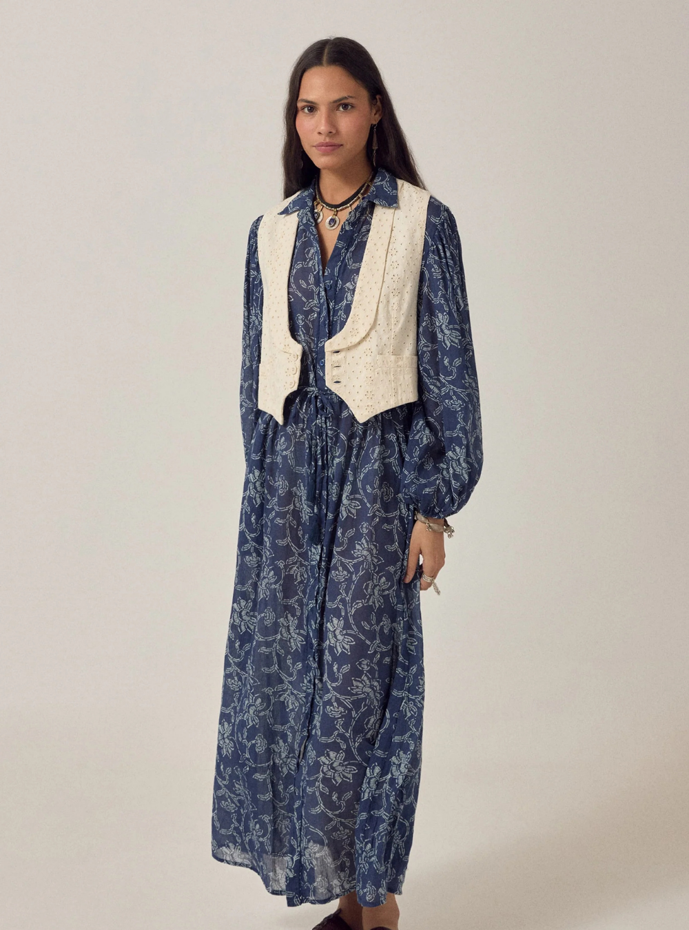 Florence Vest - Shell Brodé