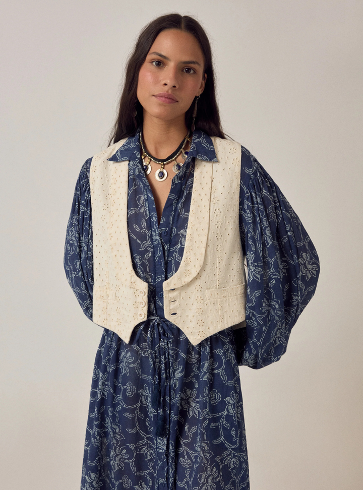 Florence Vest - Shell Brodé