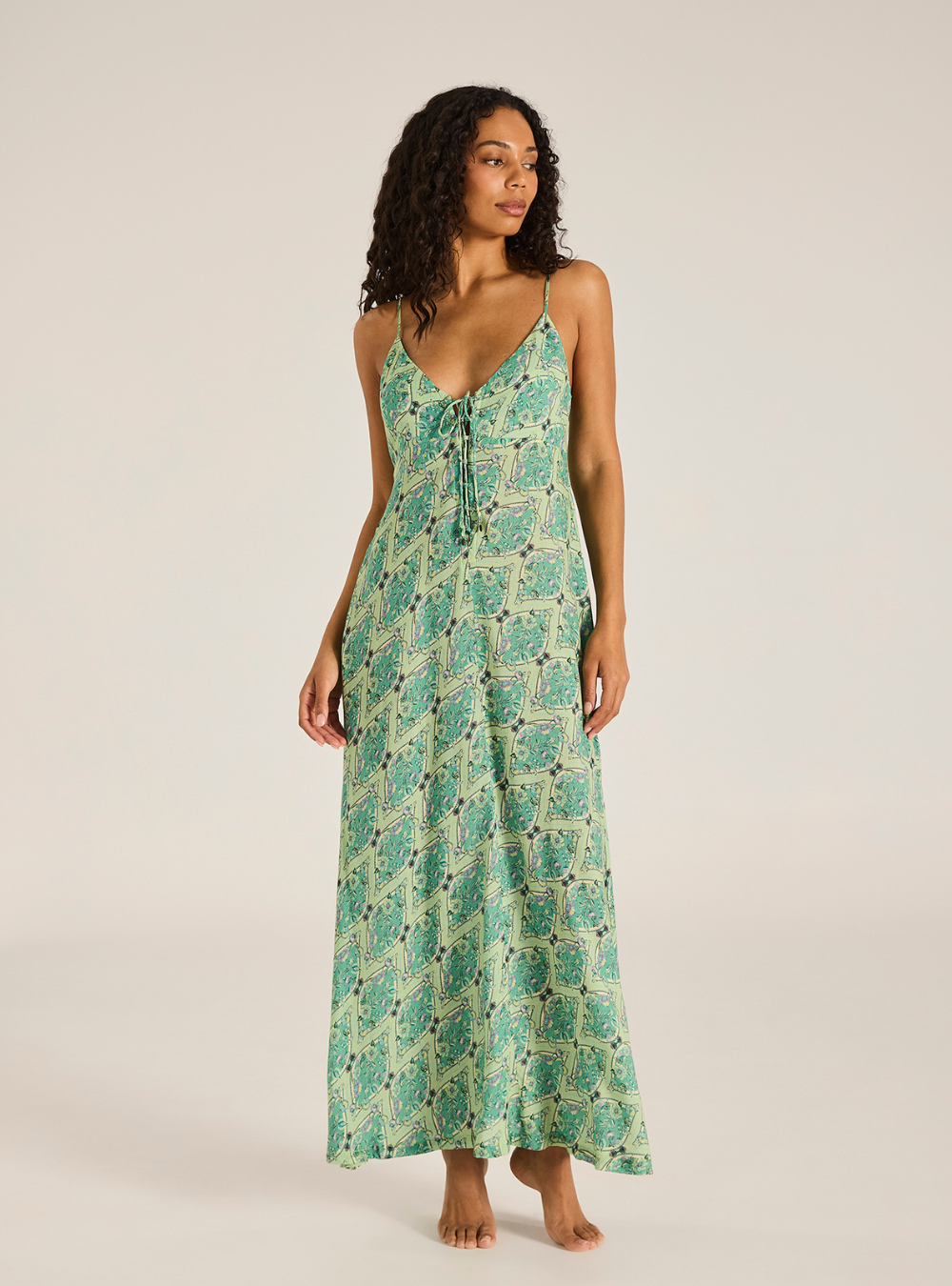 Ingrid Maxi Dress - Floriana Mint