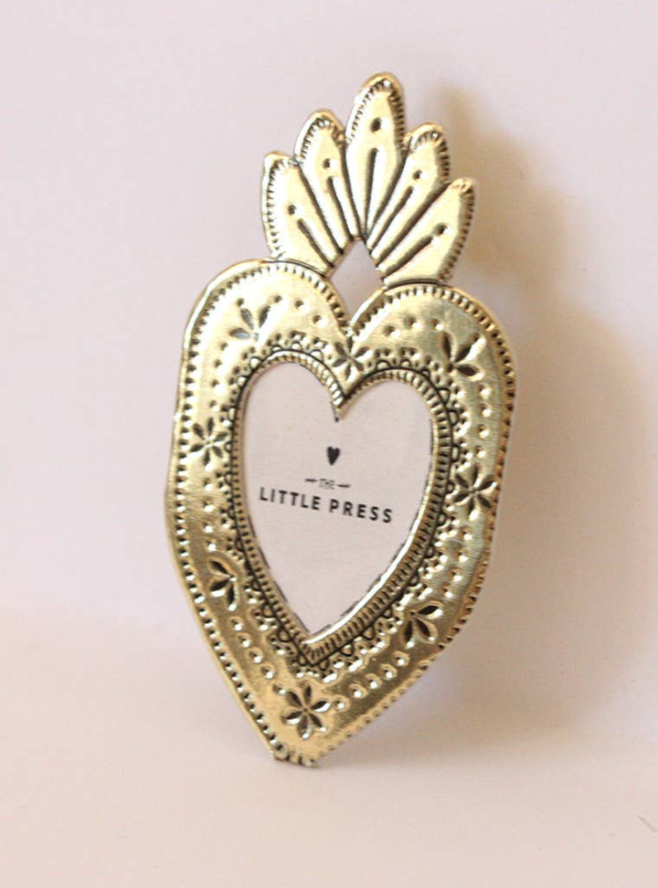 Mini Heart Frame - Gold Foil