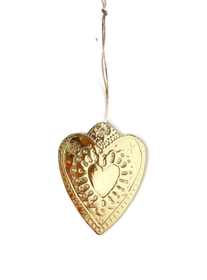 Heart Ornament - Gold Foil