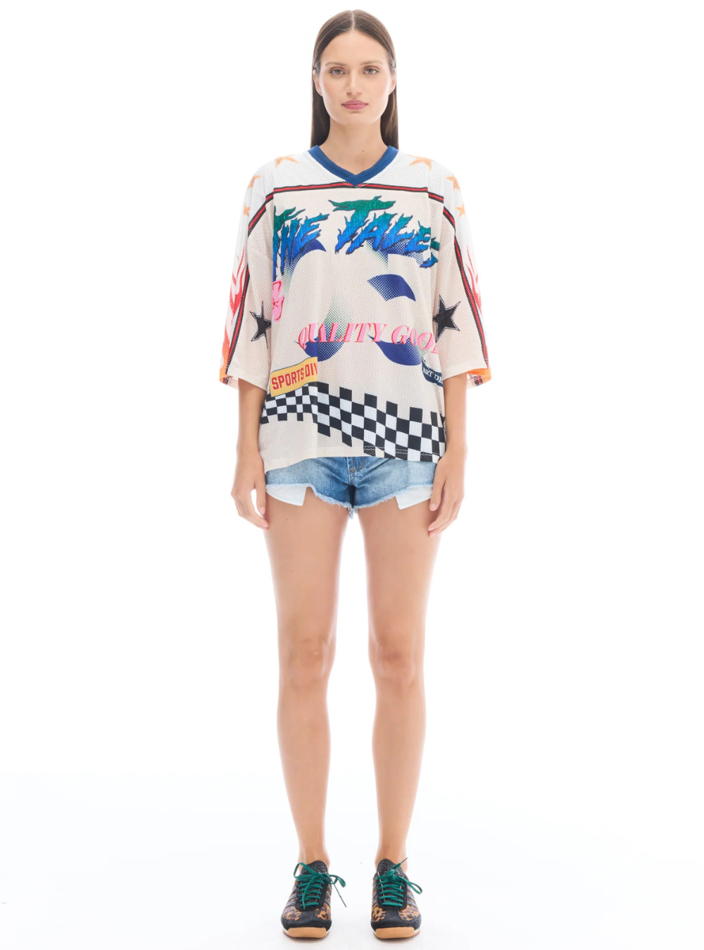 05 Racer Football Jersey - Off White