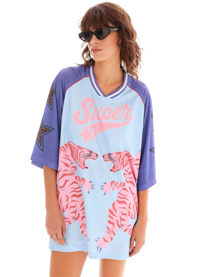 Osaka Tiger Football Jersey Dress - Blue