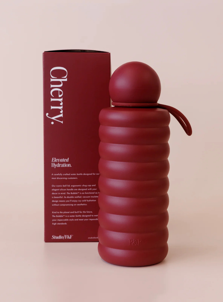 The Bubble Reusable Water Bottle 700ml - Cherry