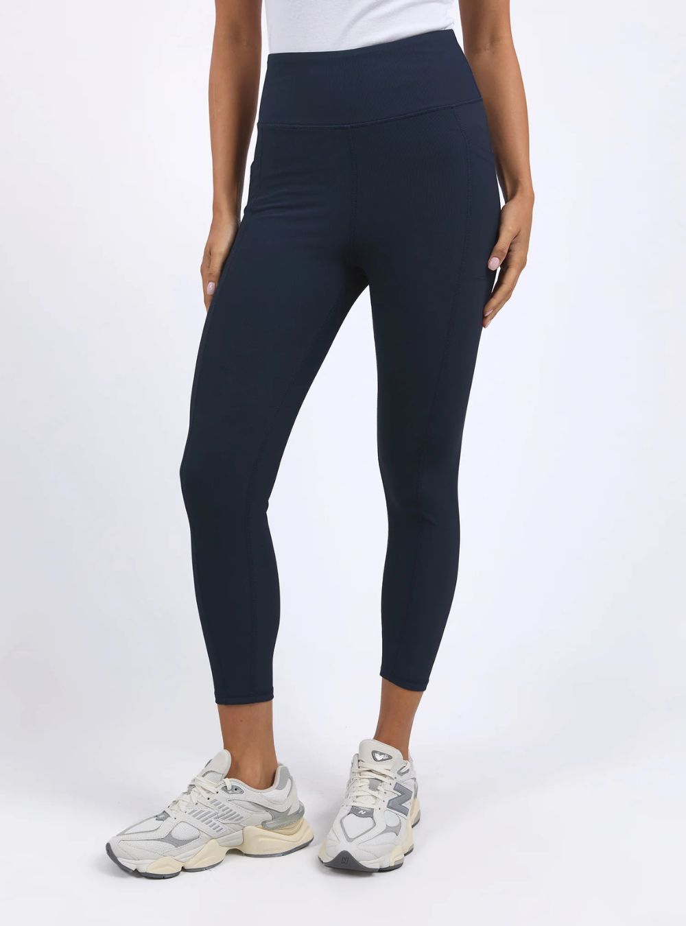 Luxe Rib Legging - Navy