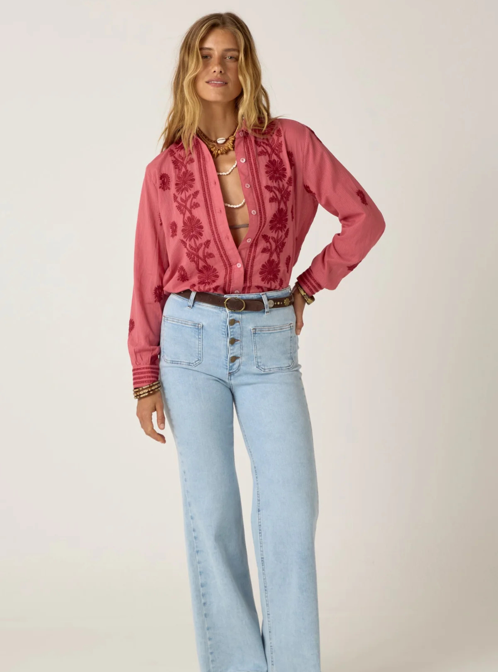 Ringo Shirt - Clavel Framboise