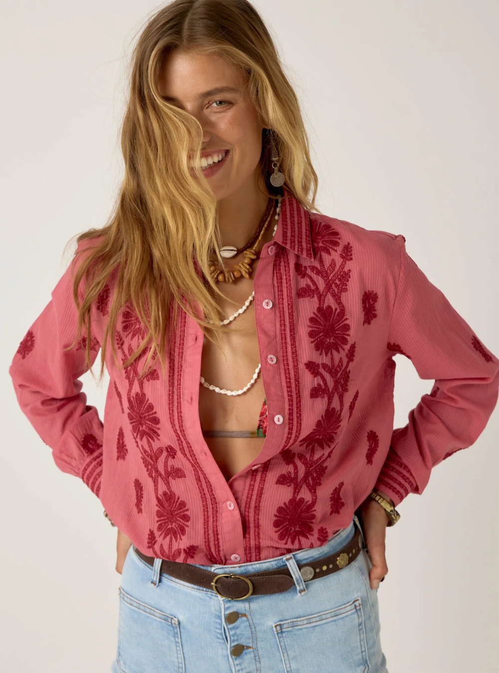 Ringo Shirt - Clavel Framboise
