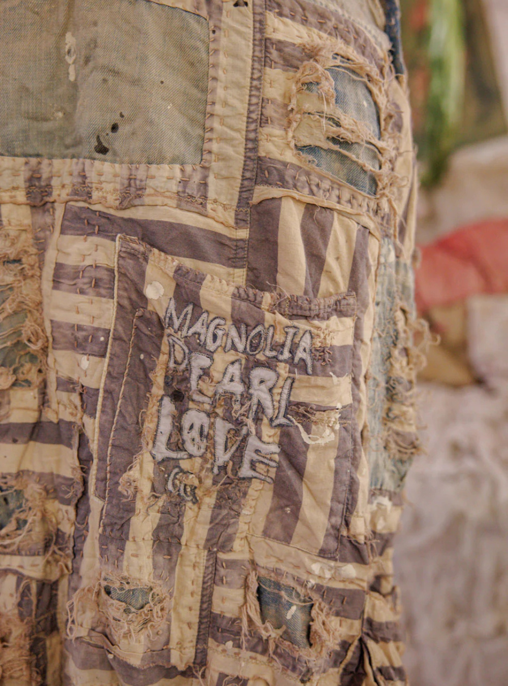 Patchwork Frankie Overalls 162 - Luna Stripe | PRE-ORDER