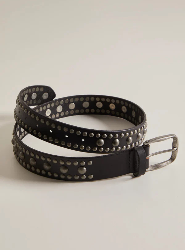 Sola Stud Belt - Black