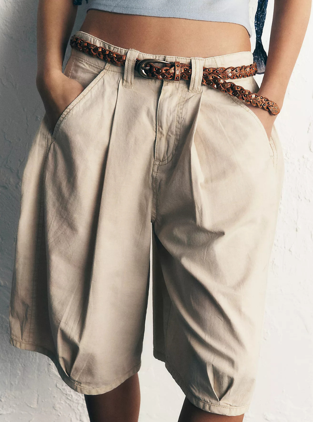 Sol Stud Belt - Cognac
