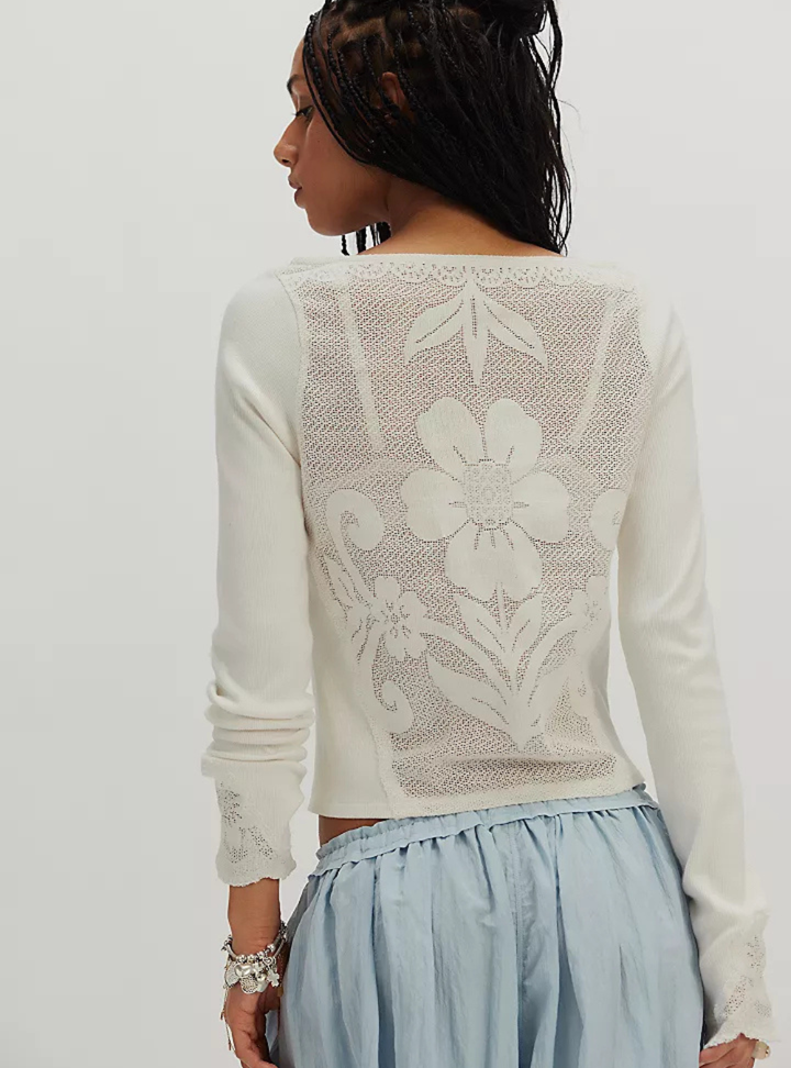 Delilah Long Sleeve - Clean Ivory