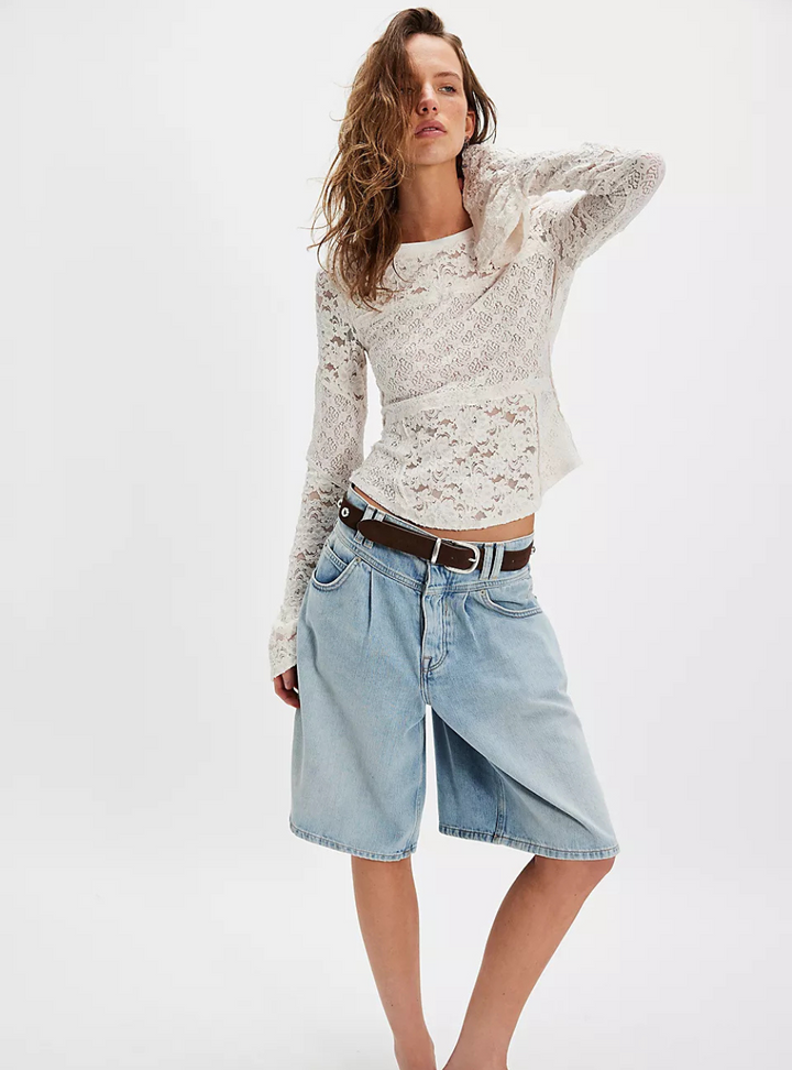 Lace Layering Long Sleeve - Sugar Swizzle