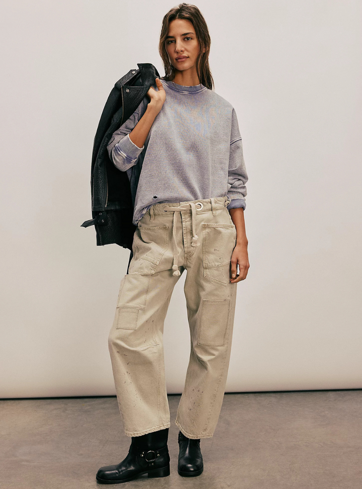 Moxie Pull-On Barrel Jeans - Jetty