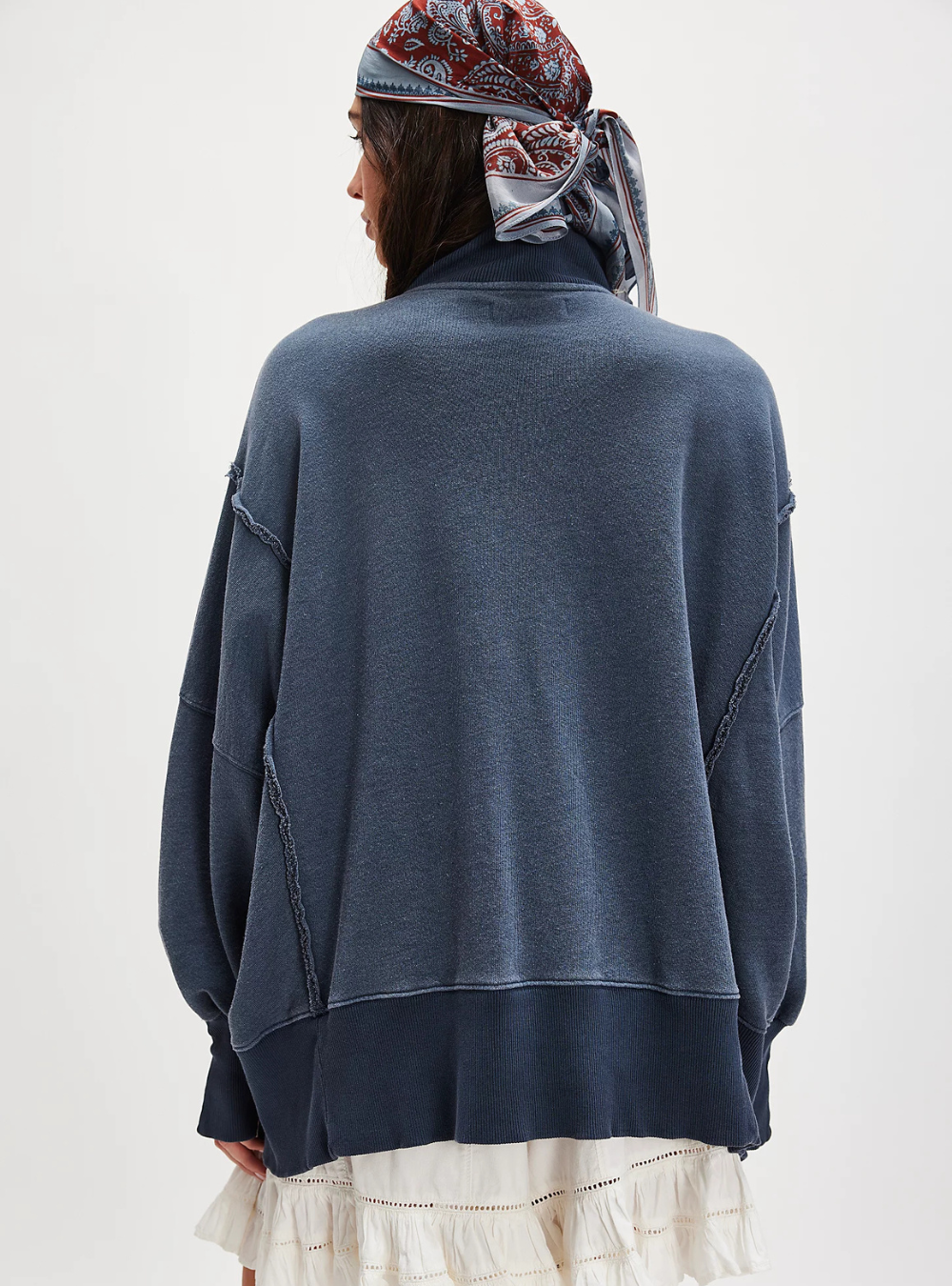 Camden Henley Sweatshirt - Navy