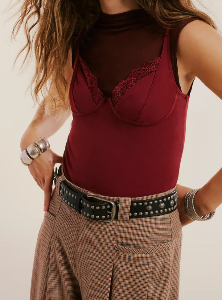 Sola Stud Belt - Black