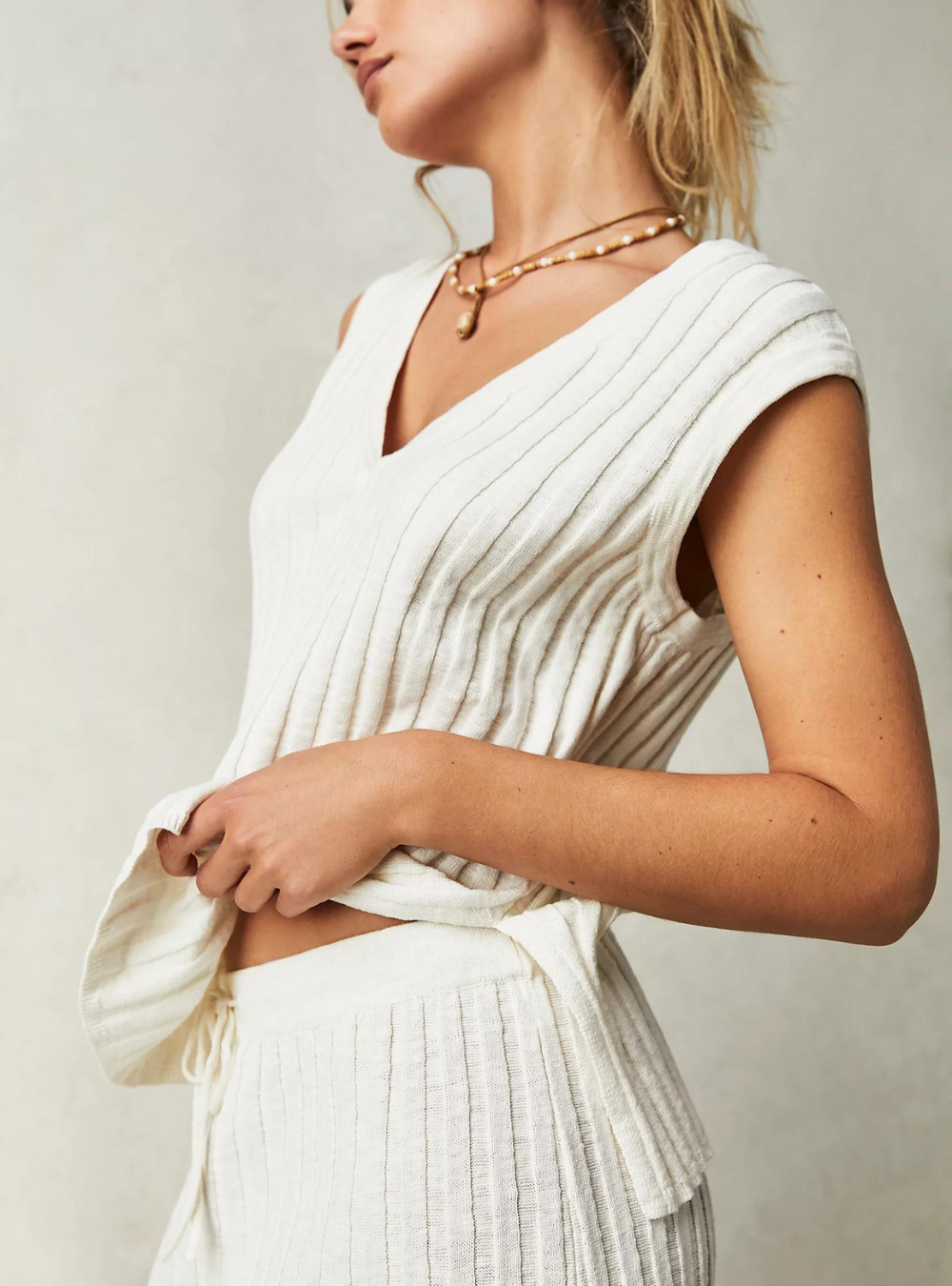 Veda Sweater Set - Ivory