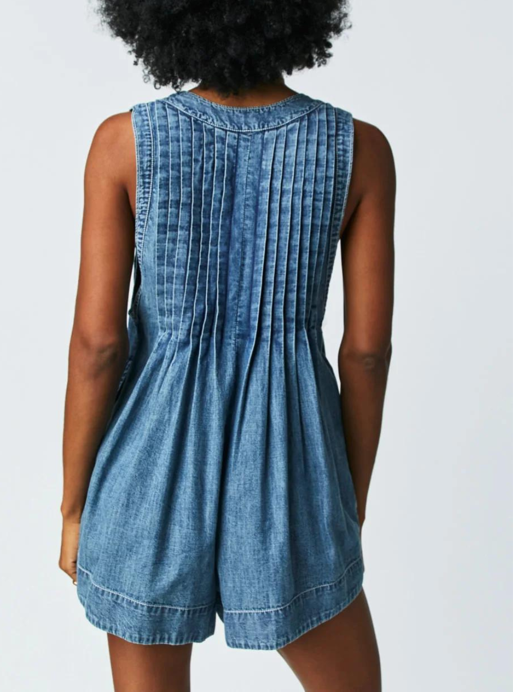 Webster Romper - Falling Rain Wash