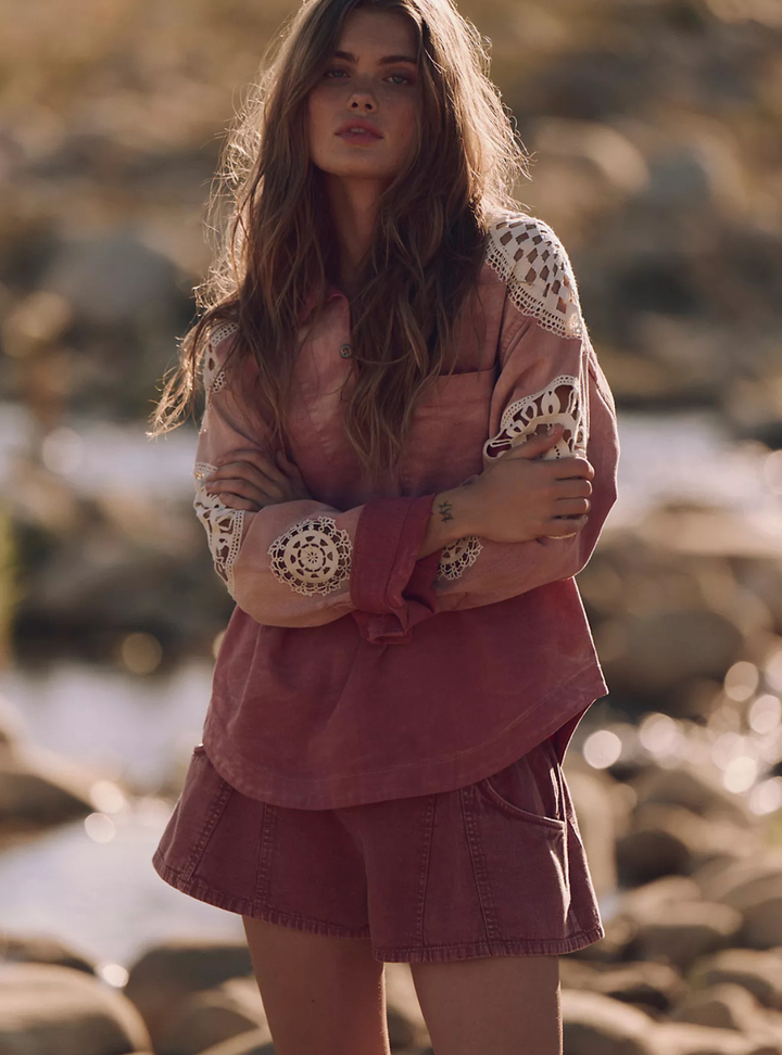 Luna Pull On Short - Canyon Sunset