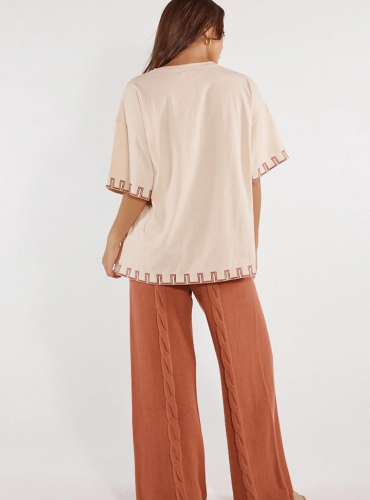 Benita Tee - Sand & Rosewood