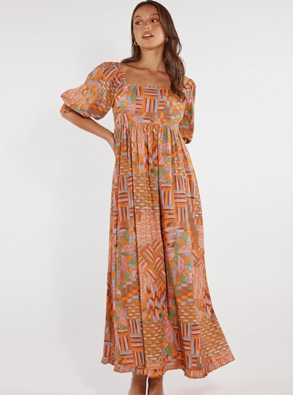 Frida Maxi Dress - Mosiac Print