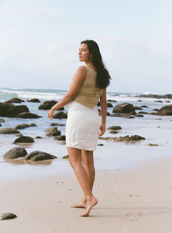 Wrap Skirt - Cestinato Bianco