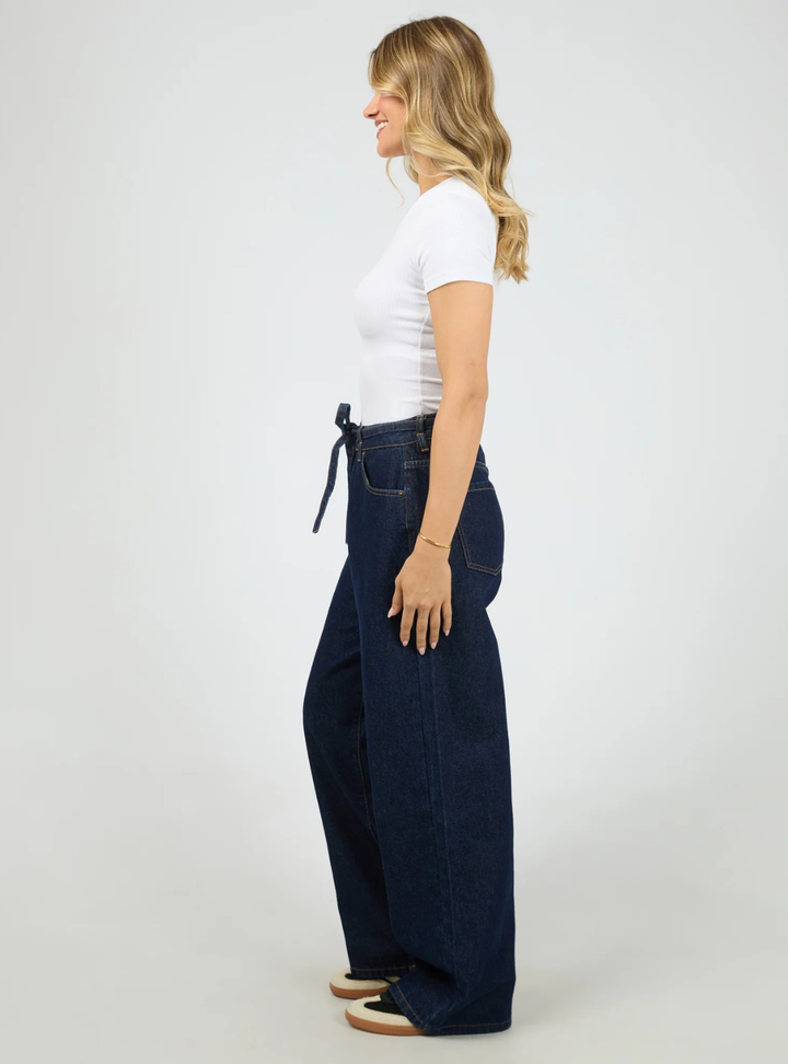 Gia High Rise Baggy - Indigo Blue