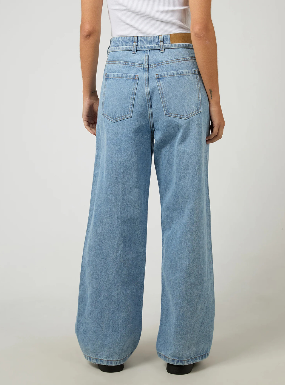 Gia High Rise Baggy - Light Blue
