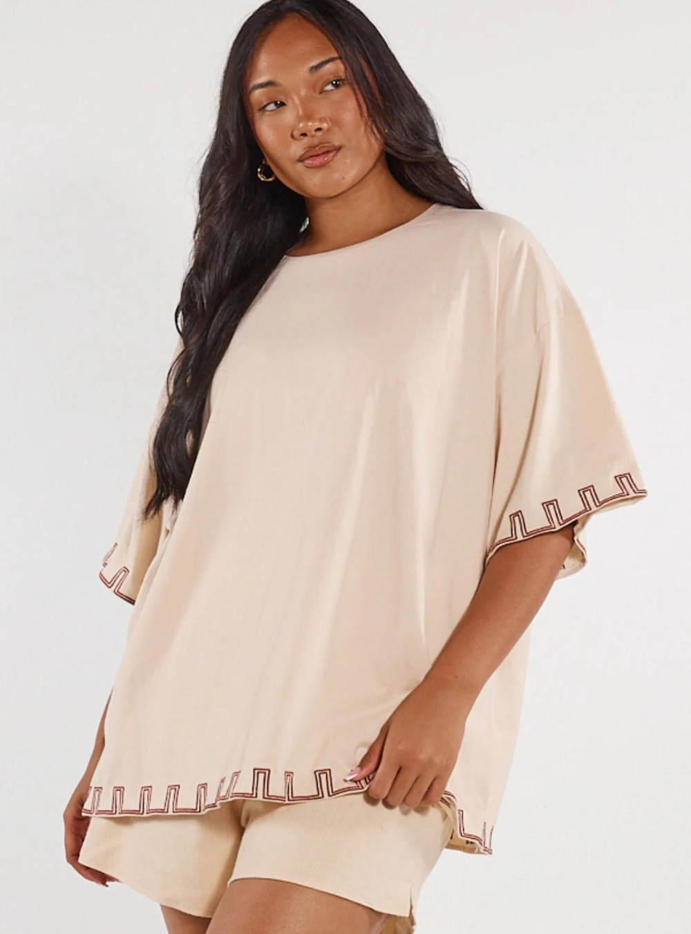 Benita Tee - Sand & Rosewood