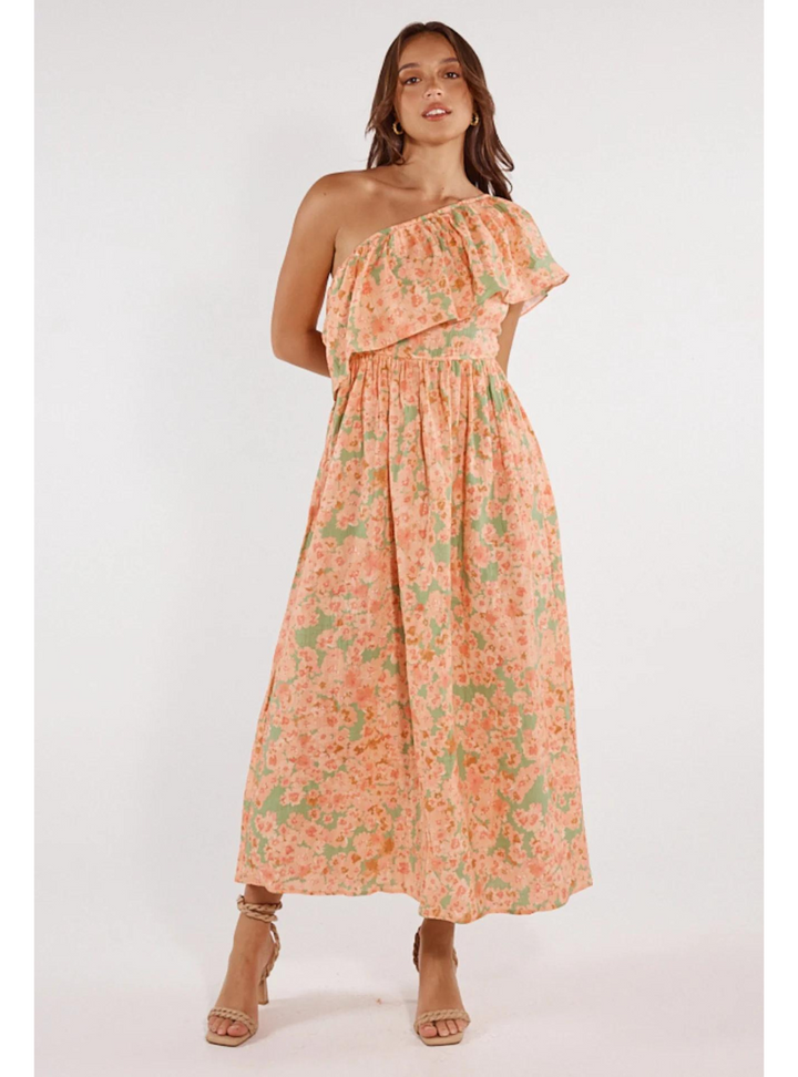 Rosa Midi Dress - Flores Print