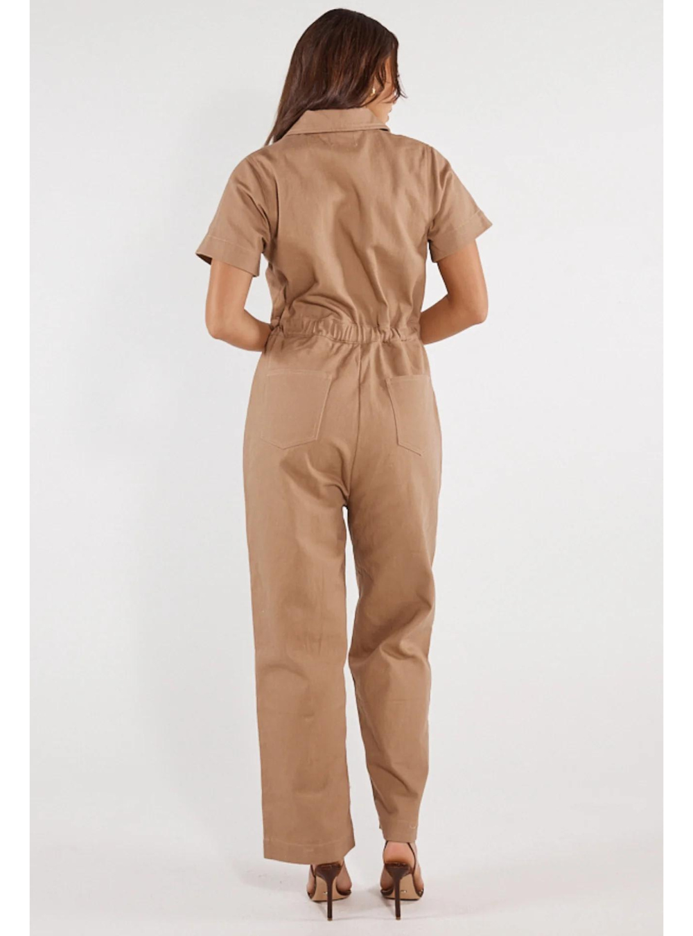 Adalita Denim Jumpsuit - Mocha