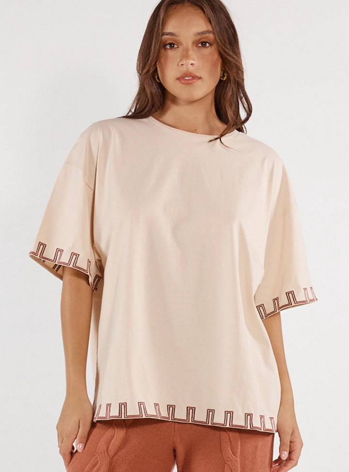 Benita Tee - Sand & Rosewood