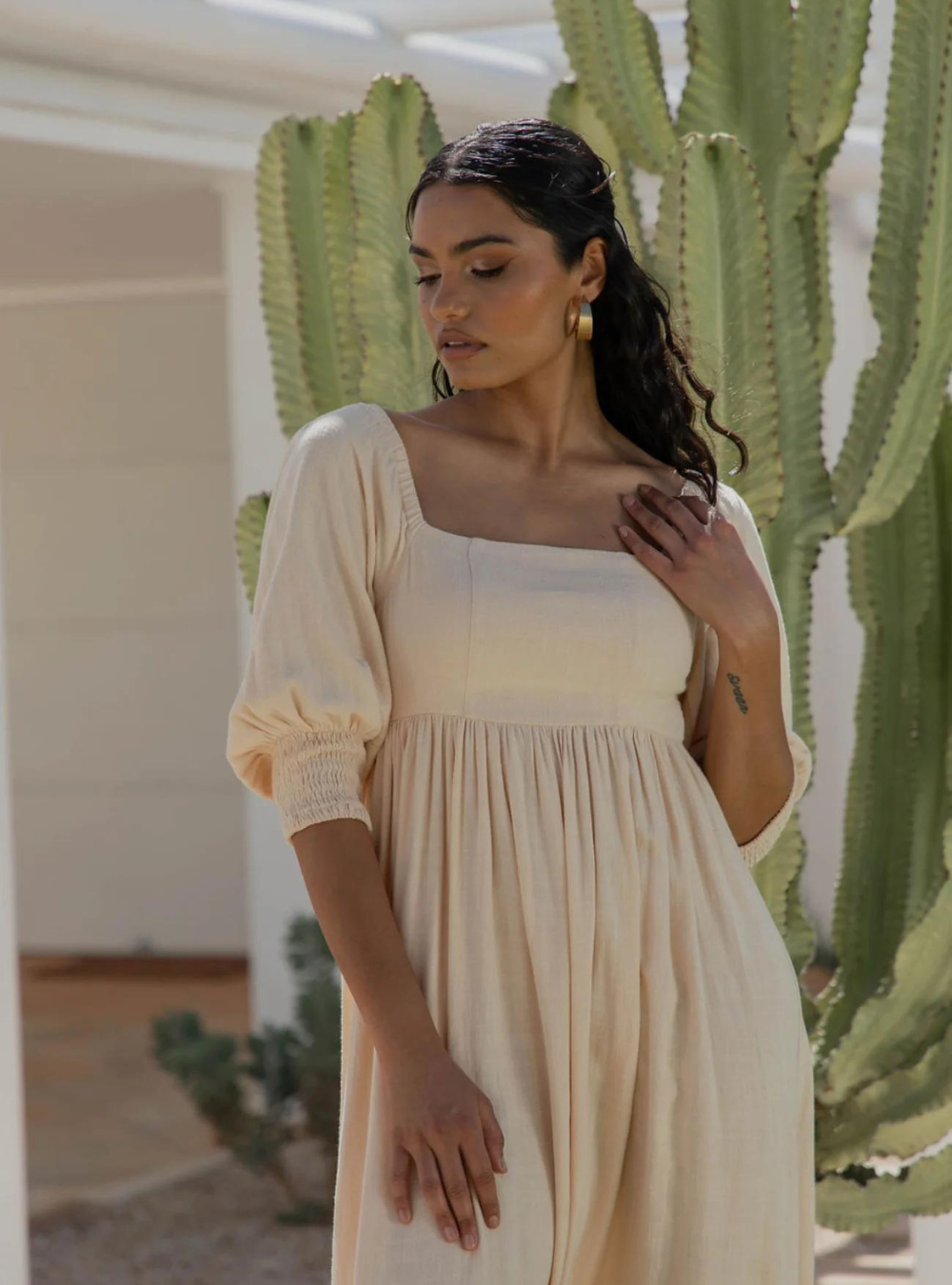 Frida Maxi Dress - Sand