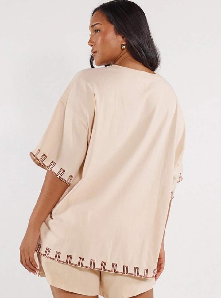 Benita Tee - Sand & Rosewood