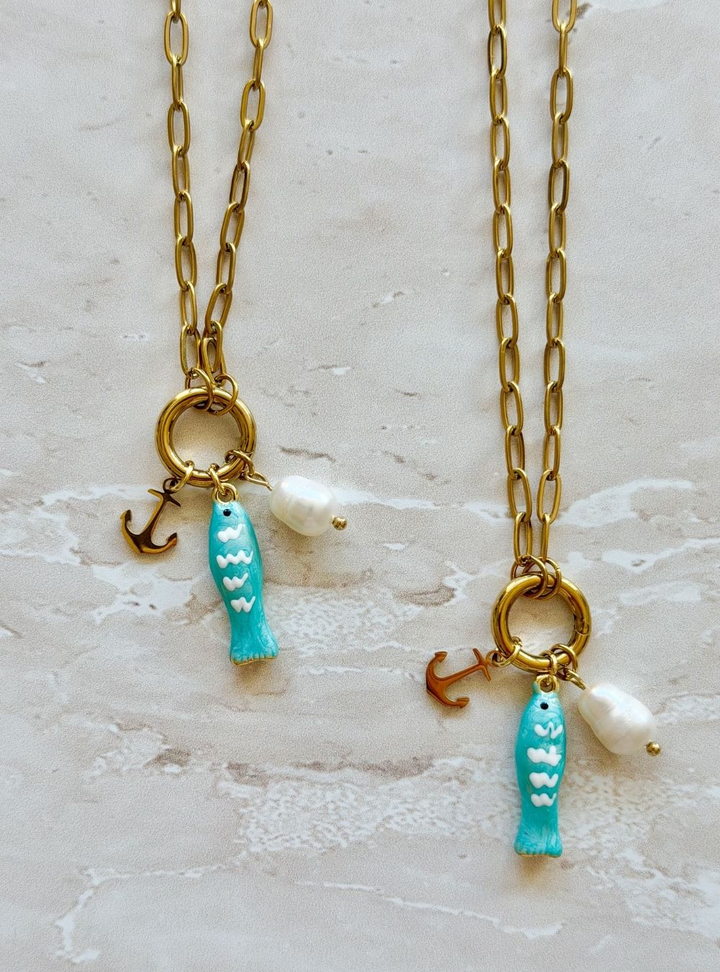 Golden Anchor Necklace