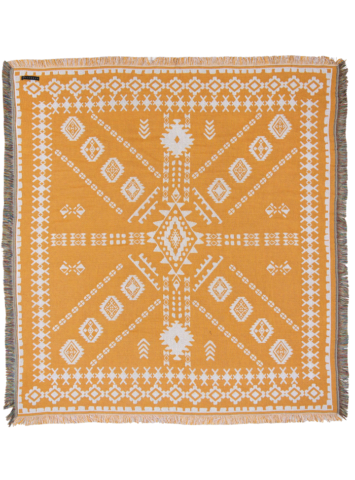 'Good Day Sunshine' Woven Picnic Rug / Throw