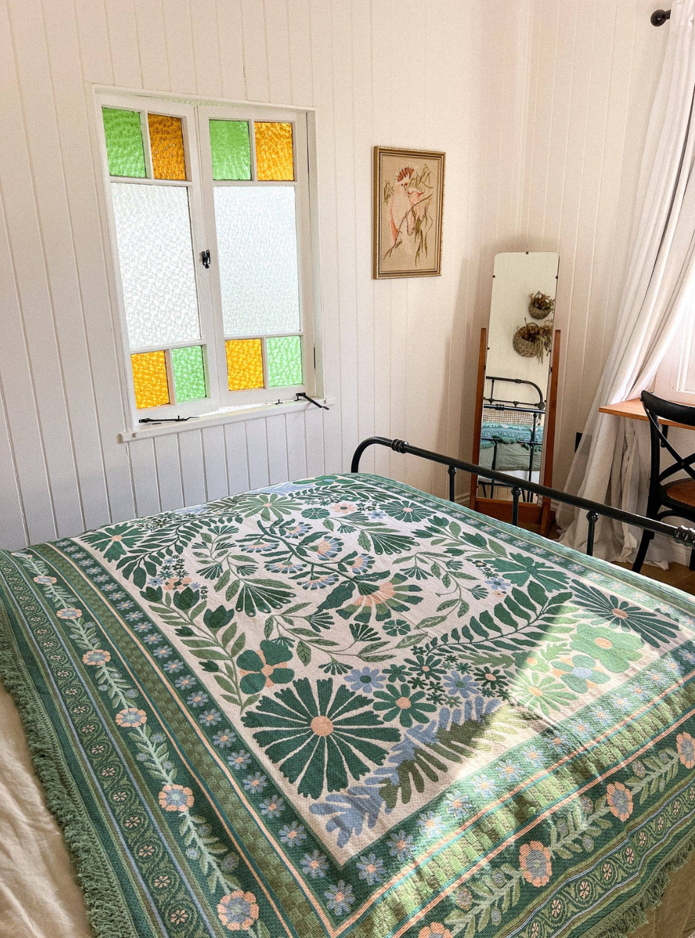 The Dahlia Green Rug: Large