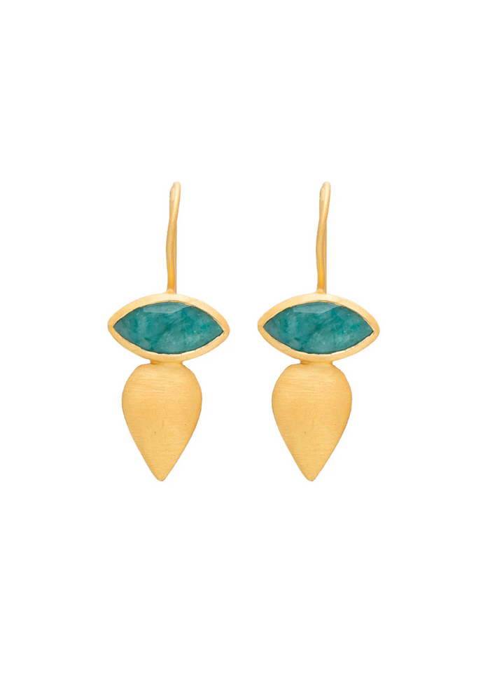Green Aventurine Mali Earrings