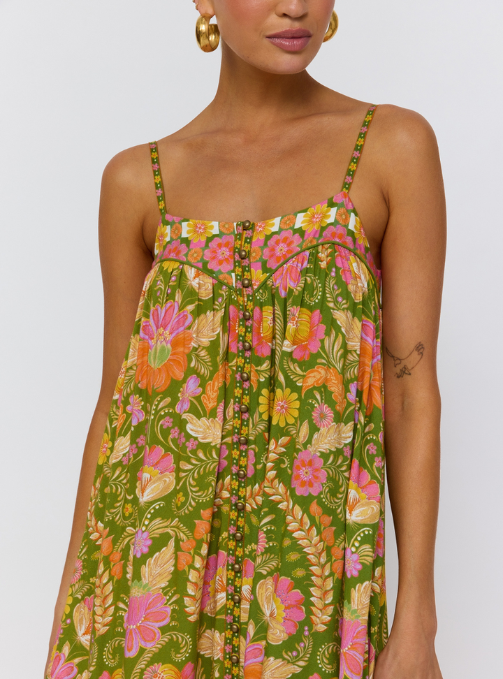 Estella Midi Dress - Guava