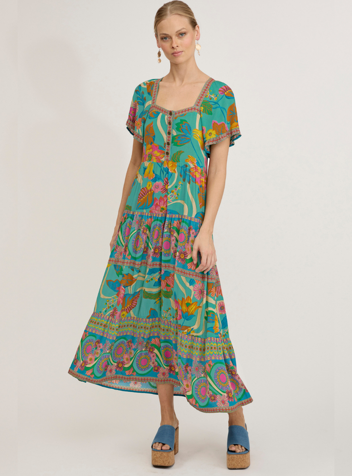 Harmony Midi Dress - Summer Sky