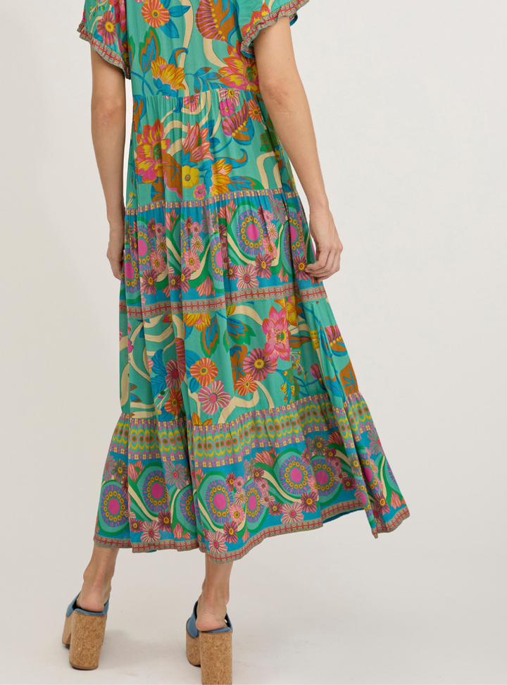 Harmony Midi Dress - Summer Sky