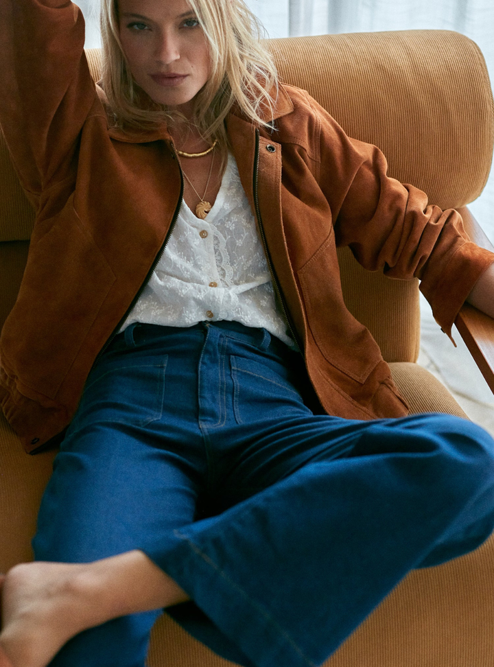 Zephyr Suede Jacket - Havana Cuba