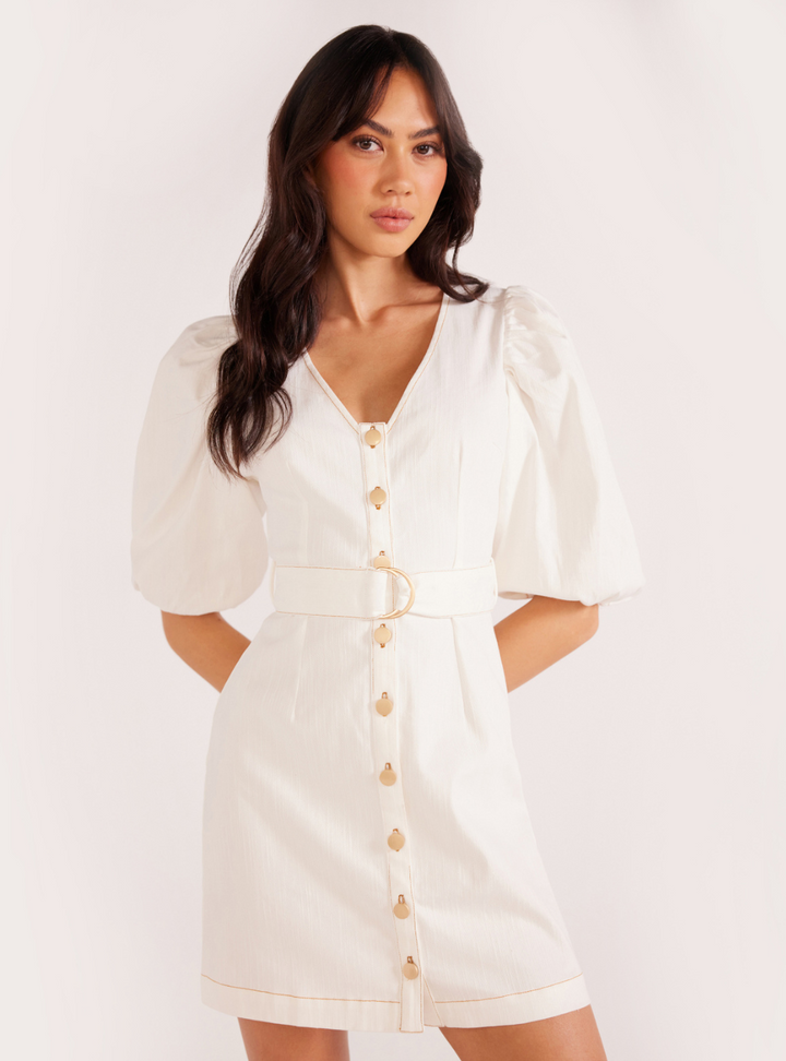 Hazel Puff Sleeve Mini Dress