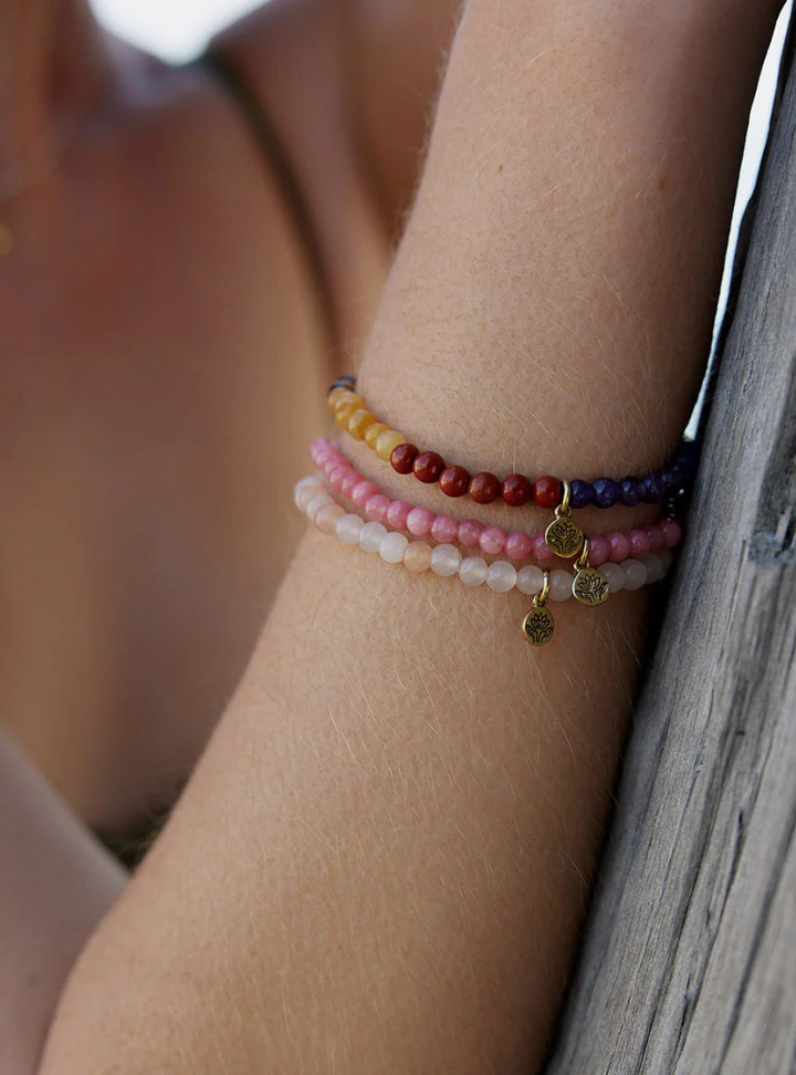 Pink Jade Healing Gem Bracelet