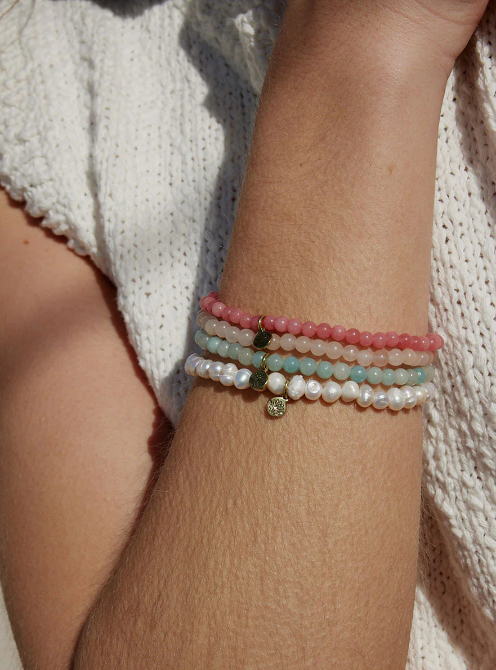 Pink Jade Healing Gem Bracelet